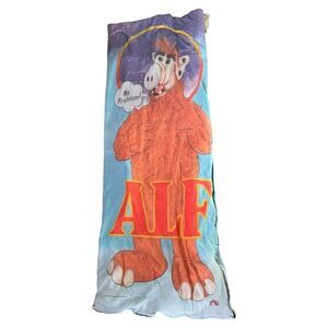 Vintage 1987 Alf Sleeping Bag Blanket Alien Production Zipper Works Rare 80's TV